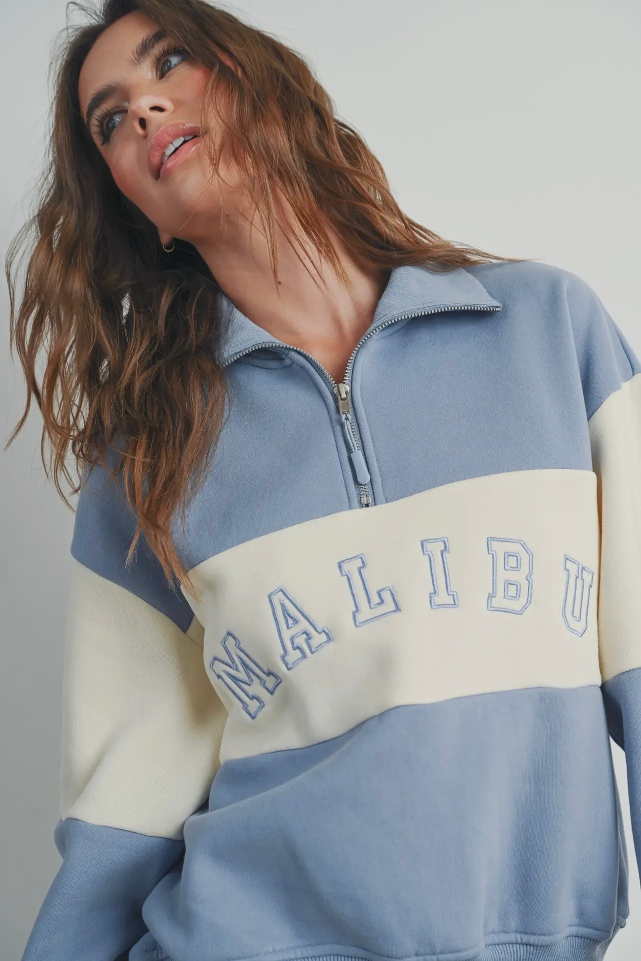 Malibu sweatshirt with collar