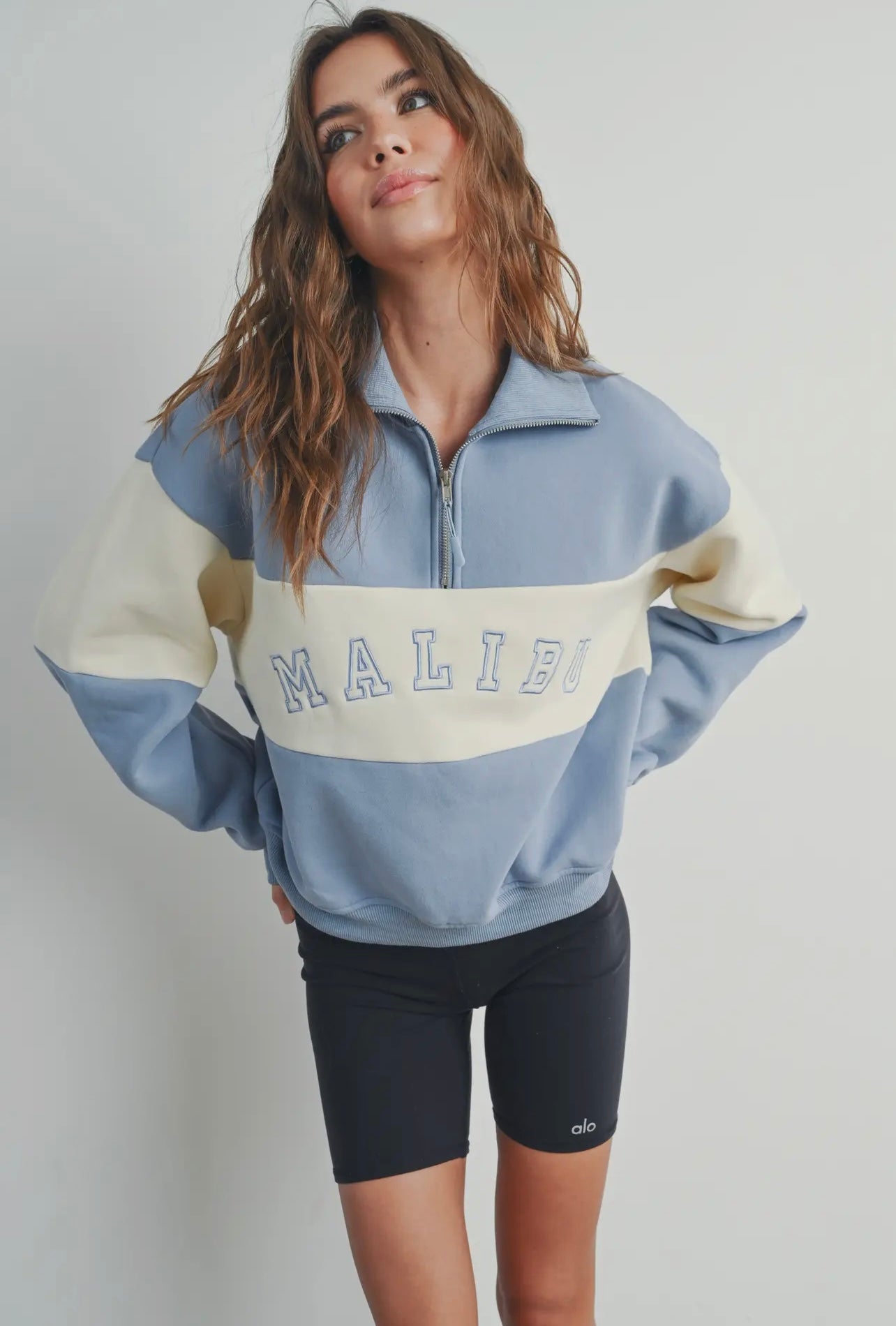 Malibu sweatshirt with collar