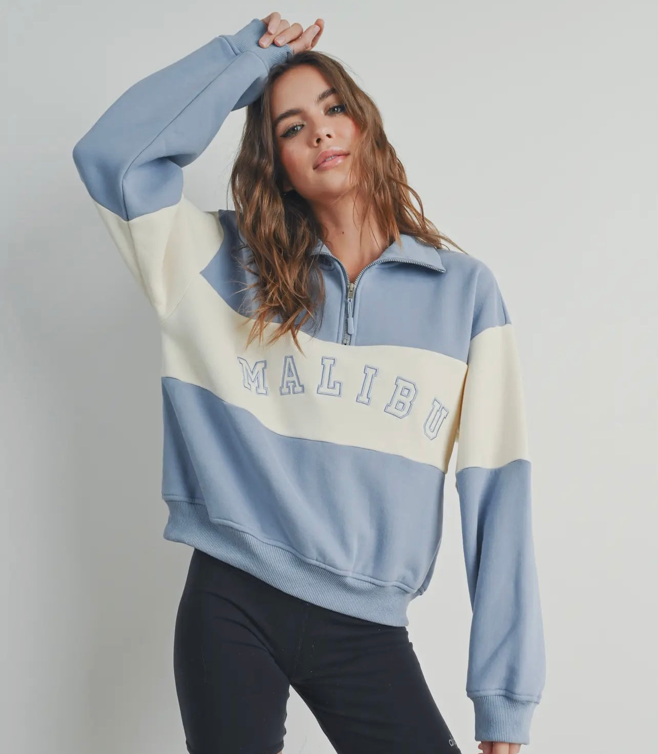 Malibu sweatshirt with collar