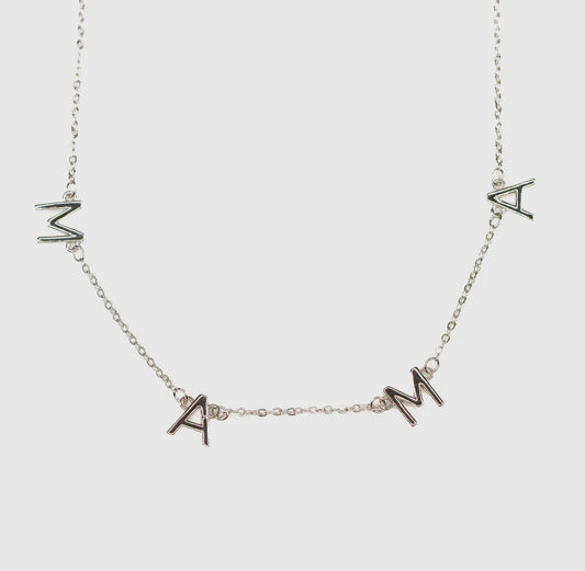 Mama necklace silver